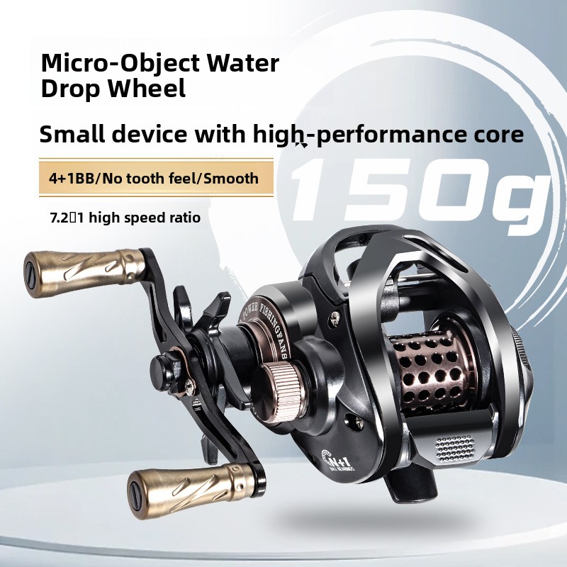 Ice Fishing Reel - รอกตกปลาแบบหยดน้ำพร้อมแกนโลหะ ป้องกันสายขาด รอกตกปลาทะเลลึก รอกตกปลาเหยื่อปลอม รอกตกปลาแพ รอกตกปลาแบบยาว