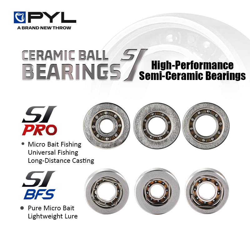 Reel Spare Spool - ลูกปืนกึ่งเซรามิก PYL 1 ชิ้น สำหรับรอกตกปลาแบบหล่อ/แบบดรัม ชุดซ่อม/ดัดแปลงรอก