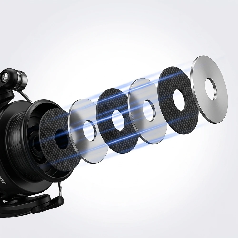แผ่นเบรกคาร์บอนไฟเบอร์สำหรับรอ - Spincast Reel บทวิจารณ์และราคา